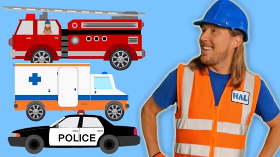 Fire Truck, Ambulance, Police Car | Rescue Vehicles Song for Kids - Kingdom Kids Zone, Sing With Me - Handyman Hal - Music for Kids