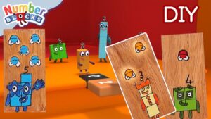 Patterns and Dominos DIY | Arts and Crafts for Kids | 123 Learn to Count | Numberblocks - Kingdom Kids Zone, Little Learners - Numberblocks