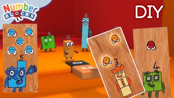 Patterns and Dominos DIY | Arts and Crafts for Kids | 123 Learn to Count | Numberblocks - Kingdom Kids Zone, Little Learners - Numberblocks