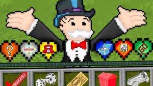 Minecraft, But Thereโs MONOPOLY Hearts - Gameplay, Kingdom Kids Zone, Minecraft - EYstreem