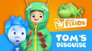 Chameleon Camoflauge Challenge! | The Fixies | Animation for Kids - Kingdom Kids Zone, Little Learners - The Fixies