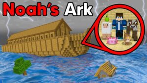 I Built Noah’s Ark in 24 Hours to Save the World… - Gameplay, Kingdom Kids Zone, Minecraft - EYstreem