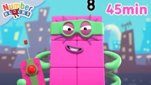 🐸 Playing Games! Wonderful Discoveries in Numberland 🌻 | 45 mins of Numberblocks | Learn to Count - Kingdom Kids Zone, Little Learners - Numberblocks