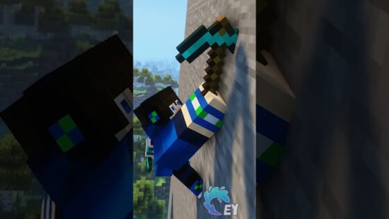Climbing a Dangerous Cliff in Minecraft… - Gameplay, Kingdom Kids Zone, Minecraft - EYstreem