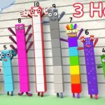 🌿Spring Fun Sums🌼🌈| 3 hours of Numberblocks full episodes | Maths for Kids | Learn to Count - Kingdom Kids Zone, Little Learners - Numberblocks
