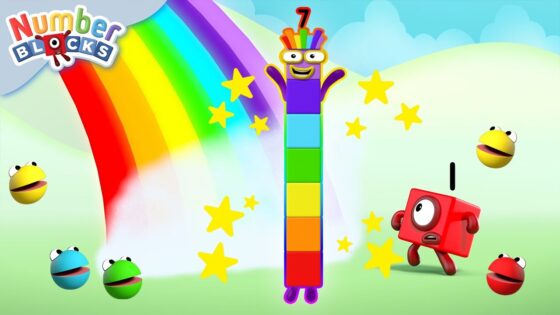 🌈Rainbow Hide and Seek🔍| Spot Numberblock 7 Half Term Fun! | Learn to count | Numberblocks - Kingdom Kids Zone, Little Learners - Numberblocks
