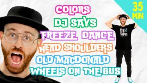 Head Shoulders, Freeze, Colors + more! 👑👓🌟 | DJ Raphi! Songs for Kids - Kingdom Kids Zone, Sing With Me - DJ Raphi