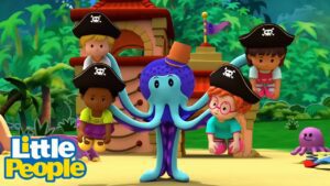 Fisher Price Little People | Octopus Traps The Little Pirates | New Episodes | Kids Cartoons - Kids TV Series, Kingdom Kids Zone - Little People - Fisher Price