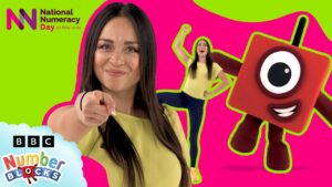 The Counting Cowboy Dance! – with Katya & Numberblock 1! | National Numeracy Day | Numberblocks - Kingdom Kids Zone, Little Learners - Numberblocks