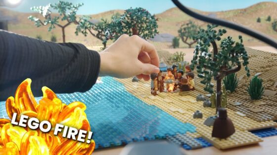 Animating Fire in LEGO Stop-Motion (Pentecost BTS) - Bible Stories, Kingdom Kids Zone - Go Chatter Studios