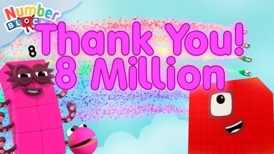 8 Million Subscribers!! 🥳 Thank you Number Fans! | Learn to count to 1,000,000 | @Numberblocks - Kingdom Kids Zone, Little Learners - Numberblocks