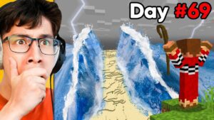 I Survived 100 DAYS as MOSES in Hardcore Minecraft - Gameplay, Kingdom Kids Zone, Minecraft - EYstreem