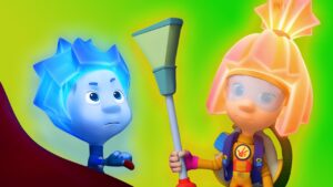 Computer Clean Up | Cartoons for Kids | The Fixies - Kingdom Kids Zone, Little Learners - The Fixies