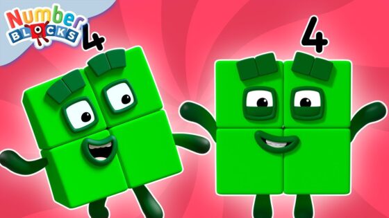 Four | Full Episode – S1 E6 | Numberblocks (Level 1 – Red 🔴) - Kingdom Kids Zone, Little Learners - Numberblocks