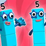 Five | Full Episode – S1 E7 | Numberblocks (Level 1 – Red 🔴) - Kingdom Kids Zone, Little Learners - Numberblocks
