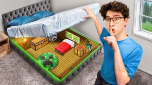I Built a SECRET Minecraft Room You'd Never Find! - Gameplay, Kingdom Kids Zone, Minecraft - EYstreem