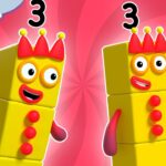 Three | Full Episode – S1 E4 | Numberblocks (Level 1 – Red 🔴) - Kingdom Kids Zone, Little Learners - Numberblocks