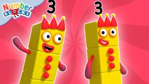 Three | Full Episode β S1 E4 | Numberblocks (Level 1 β Red π΄) - Kingdom Kids Zone, Little Learners - Numberblocks