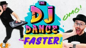 FASTER Version of The DJ Dance | Faster and Faster! | Brain Breaks | DJ Raphi Songs for Children - Kingdom Kids Zone, Sing With Me - DJ Raphi