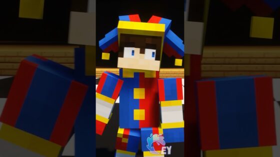 YouTuber turns into Pomni in Minecraft… - Gameplay, Kingdom Kids Zone, Minecraft - EYstreem