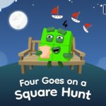 🌙📚 Four Goes on a Square Hunt: Kids Bedtime Story Adventure 🟩✨| 123 Learn to count | Numberblocks - Kingdom Kids Zone, Little Learners - Numberblocks