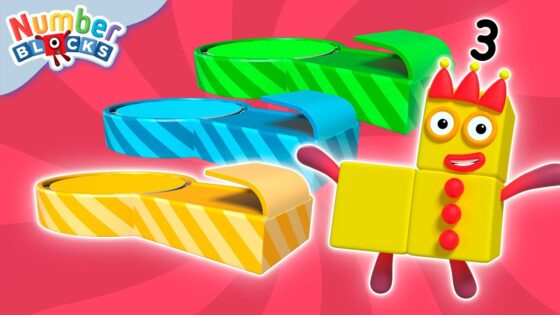 Stampolines | Full Episode – S1 E11 | Numberblocks (Level 1 – Red 🔴) - Kingdom Kids Zone, Little Learners - Numberblocks