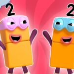 The Terrible Twos | Full Episode – S1 E13 | Numberblocks (Level 1 – Red 🔴) - Kingdom Kids Zone, Little Learners - Numberblocks