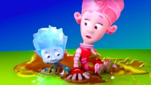 Stuck in the oil! | The Fixies | Cartoon for kids - Kingdom Kids Zone, Little Learners - The Fixies