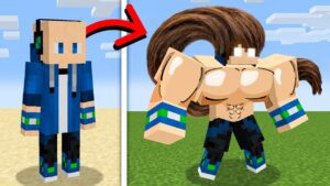 Minecraft But Your Hair = Your Strength - Gameplay, Kingdom Kids Zone, Minecraft - EYstreem