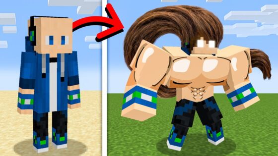 Minecraft But Your Hair = Your Strength - Gameplay, Kingdom Kids Zone, Minecraft - EYstreem
