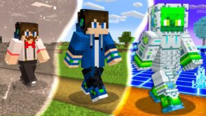 PAST to FUTURE of EYstreem in Minecraft - Gameplay, Kingdom Kids Zone, Minecraft - EYstreem
