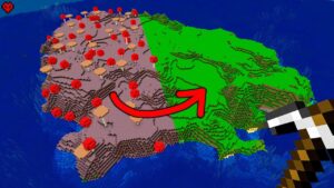 Transforming a Mushroom Island - Gameplay, Kingdom Kids Zone, Minecraft - CringyGull