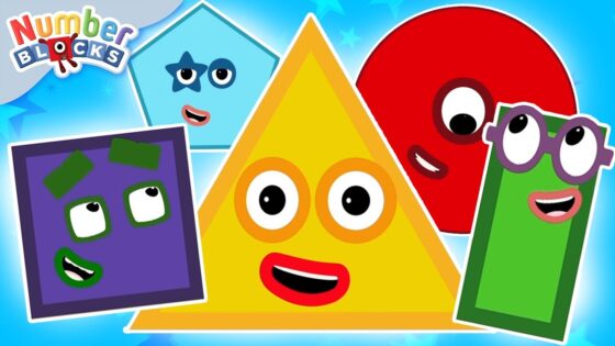 Explore Shapes Compilation for Kindergarten 🟡🟩 123 Learn to Count | Counting Maths | Numberblocks - Kingdom Kids Zone, Little Learners - Numberblocks