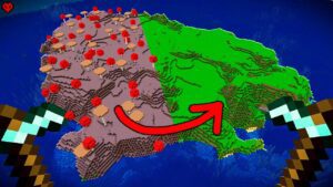 Transforming a Mushroom Island (no sleep until done) - Gameplay, Kingdom Kids Zone, Minecraft - CringyGull
