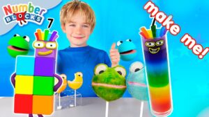 Rainbow Fun DIY 3 hours Compilation 🌈 | Create Numberblock Seven | Learn to Count | Numberblocks - Kingdom Kids Zone, Little Learners - Numberblocks