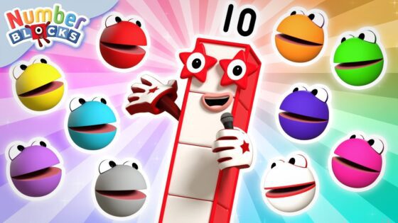Ten in the Bed | Sing-along Karaoke for Kids | Learn to Count | Numberblocks - Kingdom Kids Zone, Little Learners - Numberblocks