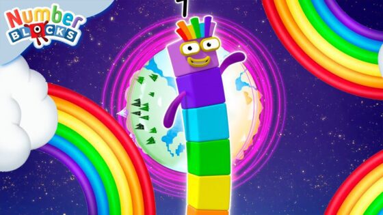 Rainbows, Colourful Maths and Shapes | 123 – Learn to Count | Numberblocks - Kingdom Kids Zone, Little Learners - Numberblocks