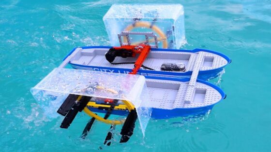 Making a Fast Lego Boat 2/3 – paddle wheel - Kids (6-9), Kingdom Kids Zone - Brick Experiment Channel