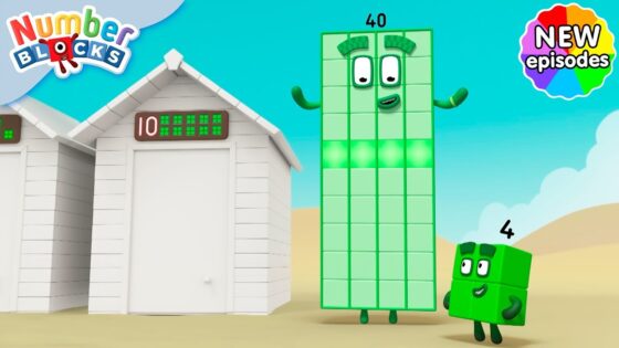 Friendly Fours’ Beach Day | S7 E2 | Learn Times Tables | @Numberblocks – Full Episode - Kingdom Kids Zone, Little Learners - Numberblocks