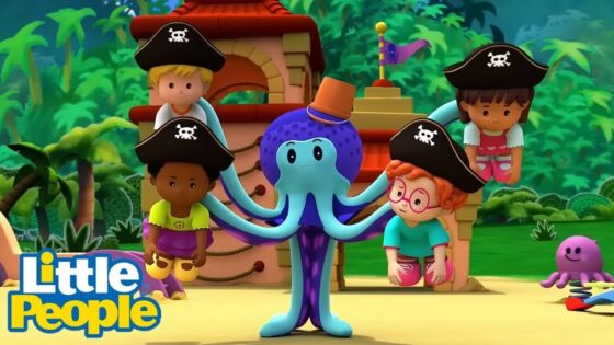 Fisher Price Little People | Octopus Traps The Little Pirates | New Episodes | Kids Cartoons - Kids TV Series, Kingdom Kids Zone - Little People - Fisher Price