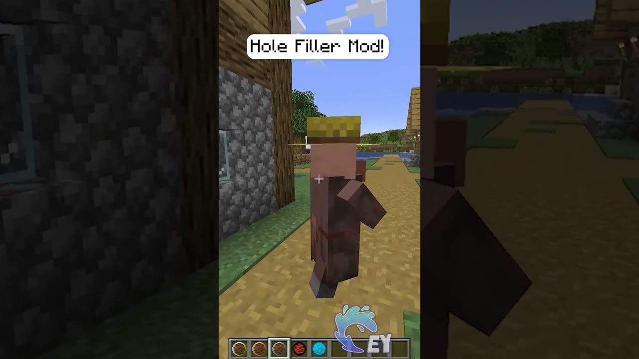 Minecraft: New Hole Filling Mod! - Gameplay, Kingdom Kids Zone, Minecraft - EYstreem