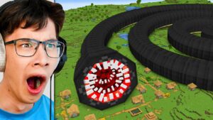 How Long Can The Worm Get? - Gameplay, Kingdom Kids Zone, Minecraft - EYstreem