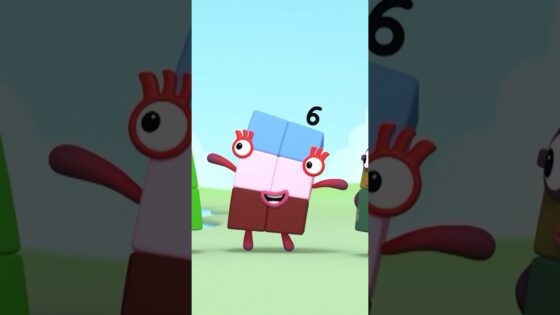 Back to School Counting Fun: Colourful Painting Numbers – Part 4 | Number Six | Numberblocks - Kingdom Kids Zone, Little Learners, Shorts - Numberblocks
