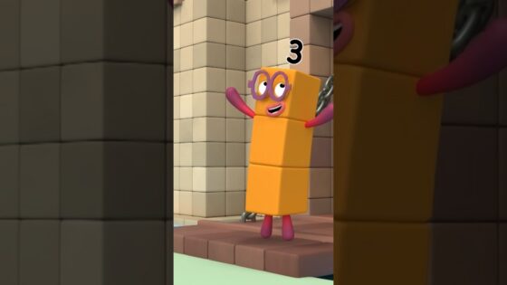 Back to School Counting Fun: Colourful Painting Numbers – Part 2 | Number Three | Numberblocks - Kingdom Kids Zone, Little Learners, Shorts - Numberblocks
