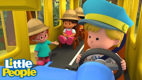 Little People Mini Adventures | Adventure on the Jungle Bus🐒 | Kids Cartoons - Kids TV Series, Kingdom Kids Zone - Little People - Fisher Price