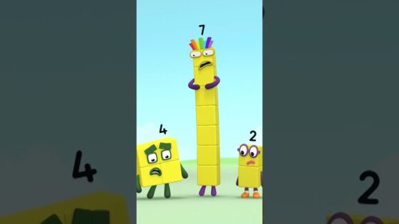 Back to School Counting Fun: Colourful Painting Numbers – Part 5 | Number Seven | Numberblocks - Kingdom Kids Zone, Little Learners, Shorts - Numberblocks
