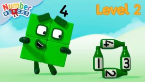 Ten Green Bottles | Full Episode – S2 E15 | Numberblocks (Level 2 – Orange 🟠) - Kingdom Kids Zone, Little Learners - Numberblocks