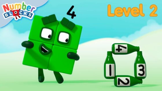 Ten Green Bottles | Full Episode – S2 E15 | Numberblocks (Level 2 – Orange 🟠) - Kingdom Kids Zone, Little Learners - Numberblocks