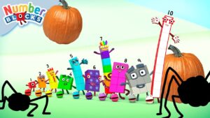 Halloween Numberblob Counting 🎃| Learn to Count Numbers | Maths Cartoons for Kids | Numberblocks - Kingdom Kids Zone, Little Learners - Numberblocks