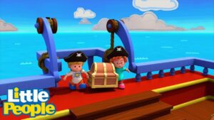 Little People | Pirates Find Treasure! π΄ββ οΈ | Halloween Cartoons | Little People Fisher Price - Kids TV Series, Kingdom Kids Zone - Little People - Fisher Price